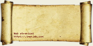 Tamara Jočanin vizit kartica